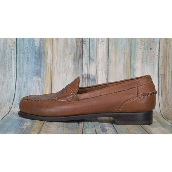 Johnston & Murphy Baldwin Men\'s Size 9.5 (W) Brown Leather Penny Loafers NICE main image 8